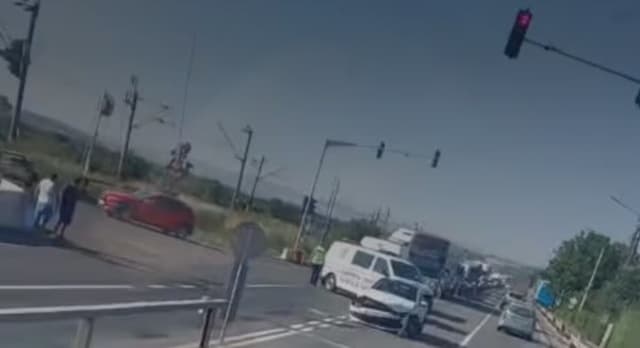 Accident cu o autospecială de Poliție pe un drum din Cluj, fără victime
