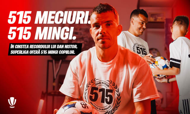 Dan Nistor atinge recordul de 515 meciuri în Superliga și primește omagii