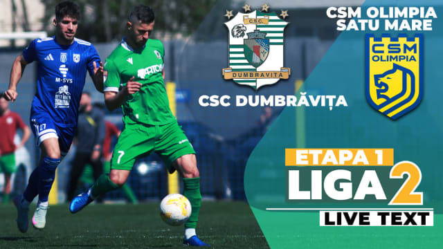 CSC Dumbrăvița și CSM Olimpia Satu Mare au încheiat la egalitate în debutul sezonului Ligii 2 2026/27