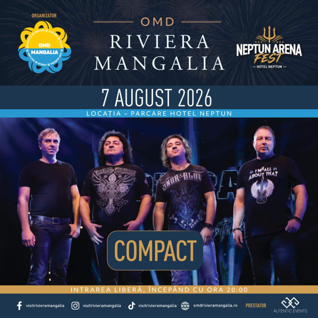 Trupa Compact, Johny Romano și Adi Istrate vin pe Riviera Mangalia pentru evenimente gratuite