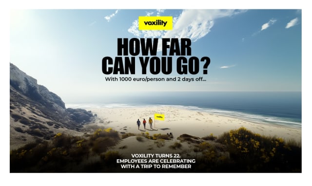Compania Voxility oferă 1.000 de euro și zile libere pentru aventuri internaționale angajaților