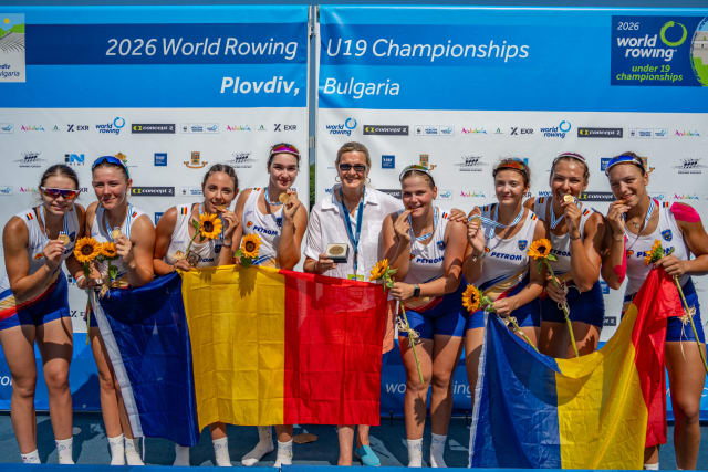 România a câștigat locul 1 la Campionatele Mondiale U19 de canotaj din Bulgaria