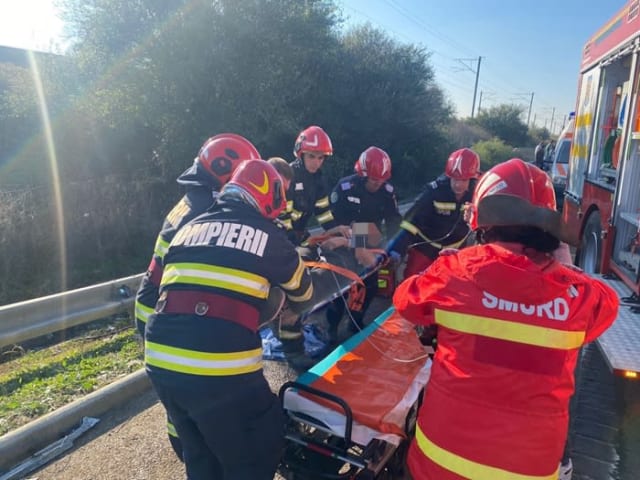 Un accident rutier pe A2 București-Constanța: SMURD-ul a fost chemat în această dimineață