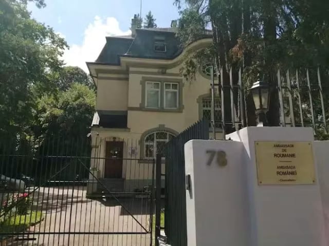 Atac incendiar asupra sediului Ambasadei României în Elveția în Berna