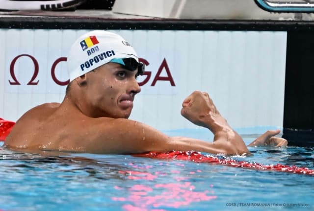 David Popovici devine din nou campion european la 100 m liber cu record