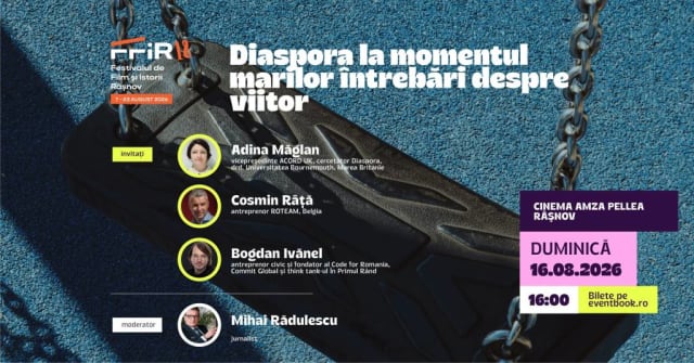 Primul weekend al Festivalului de Film și Istorii la Râșnov se desfășoară începând din 15 august 2026