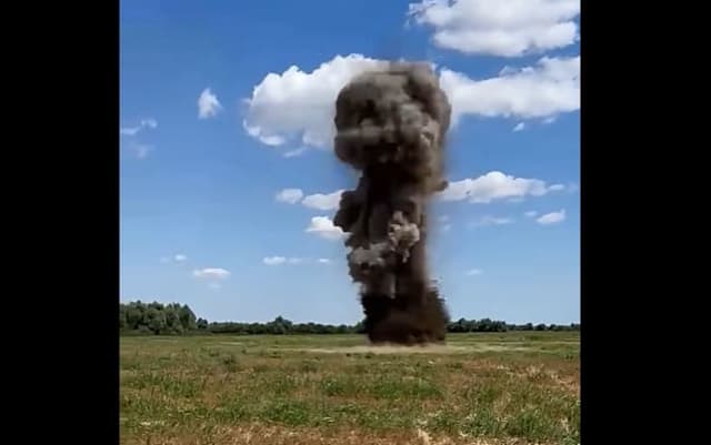 Drona găsită la Plauru a fost distrusă prin detonare controlată