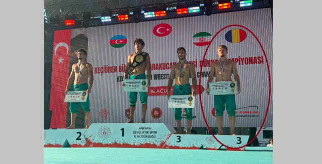 Daniel Sandu de la CSM Constanța a câștigat medalia de bronz la Campionatul Mondial de lupte Karakucak