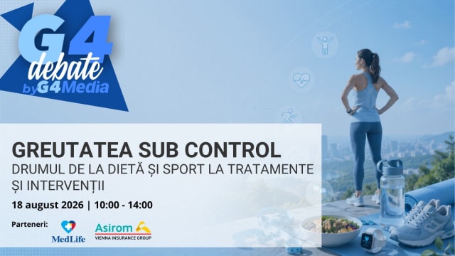 Dezbaterea „Greutatea sub control” se desfășoară pe 18 august 2026
