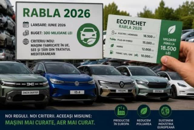 Peste 2700 de ecotichete aprobate în cadrul Rabla Auto 2026