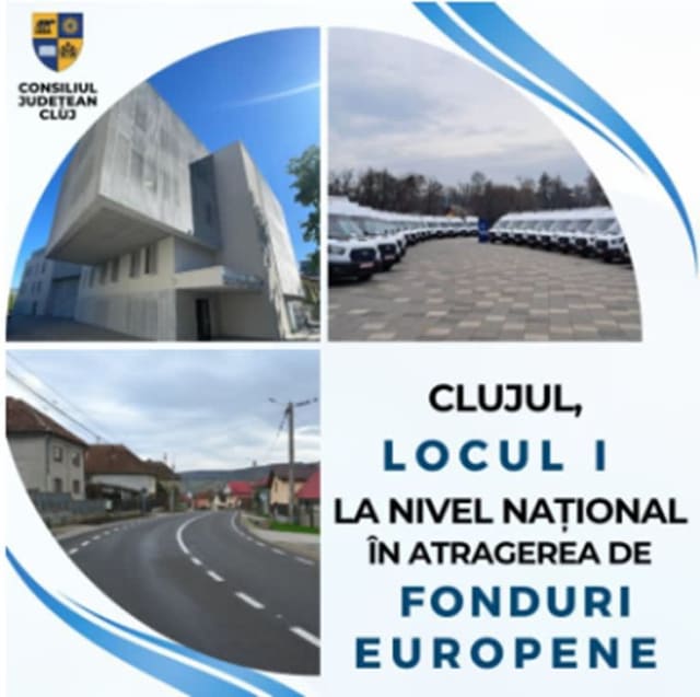 Clujul domină topul național al fondurilor europene: Peste 3,1 miliarde de euro atrase prin PNRR și Politica de Coeziune