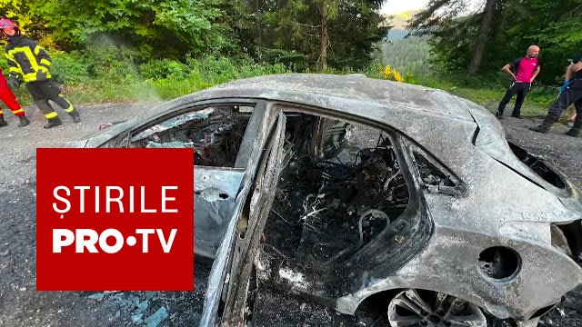 Un bărbat de 44 de ani a fost găsit carbonizat în mașina incendiată pe DN1A