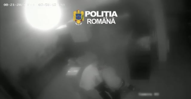 Hoț prins în flagrant la Huedin în timp ce încerca să pătrundă într-o societate comercială