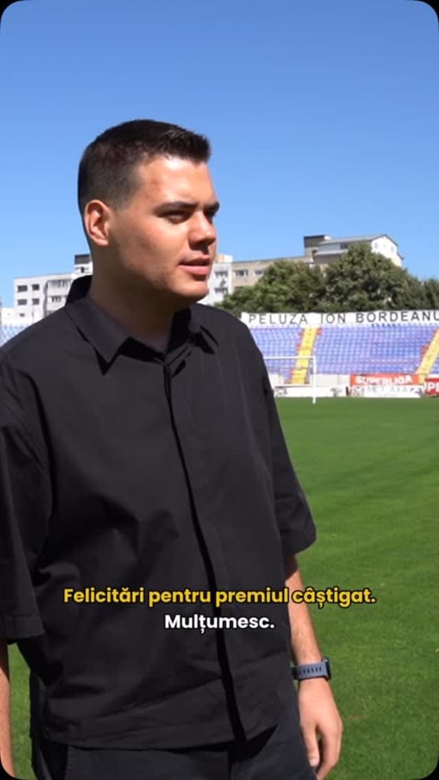 Codrin, fan FC Botoșani din copilărie, câștigător al premiului Xiaomi Redmi Note 15 Pro 5G