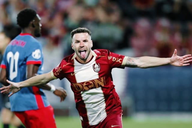 CFR Cluj a câștigat duelul cu FCSB cu scorul de 1-0 după intrarea în insolvență