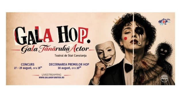 Constanța găzduiește Gala Tânărului Actor HOP 2026: 25 de actori se întrec pe scena Teatrului de Stat între 27-30 august