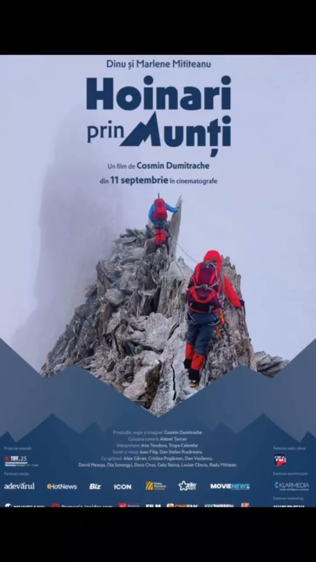 Cinema Unirea Botoșani anunță proiecție de gală: Hoinari prin Munți, pe 14 septembrie 2026
