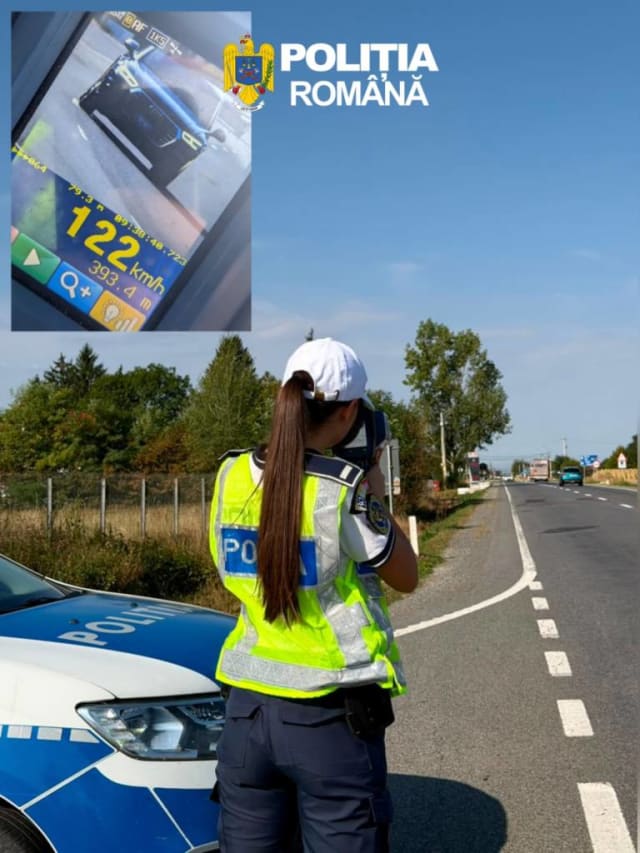 Poliția Brașov a aplicat peste 200 de sancțiuni pentru viteză excesivă în județ
