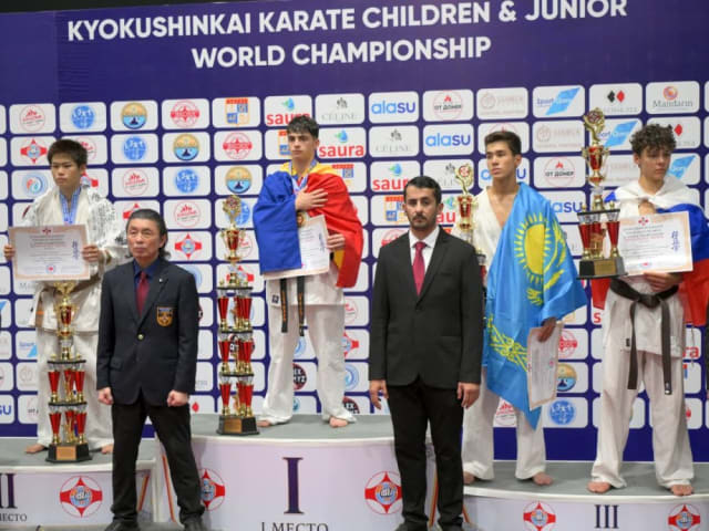 Albert Pănuță a devenit dublu Campion Mondial la kata și kumite