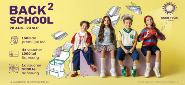 Back 2 School la Iulius Town Timișoara: premii și surprize pentru cumpărături