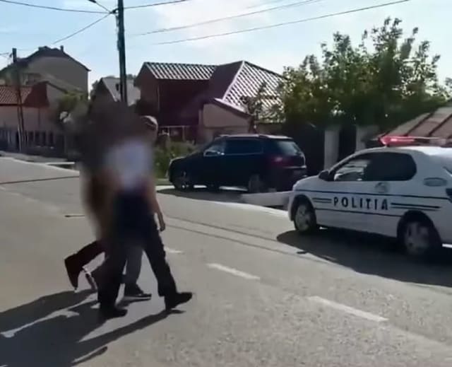 (VIDEO) Bărbat din Huruiești reținut după ce a încălcat ordinul de protecție și a lovit concubina