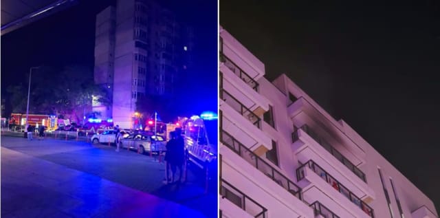 Incendiu în Constanța: apartament din cartierul Tomis Plus a fost cuprins de flăcări în noaptea trecută