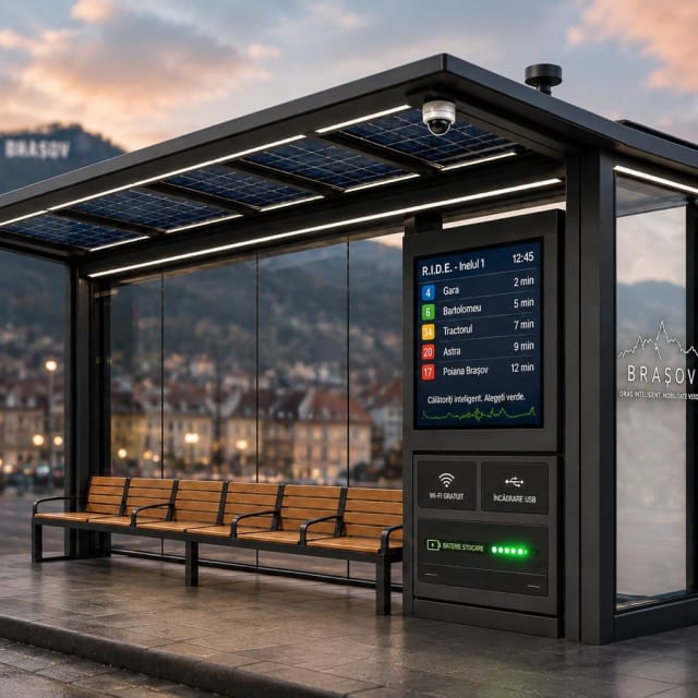 Proiect european de 17,4 mil. lei pentru modernizarea a 208 staţii de transport public din Braşov