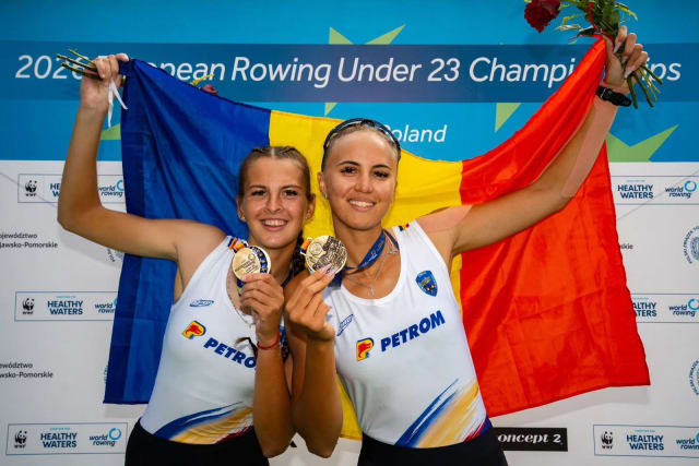 canotori români pe apă la Europenele U23