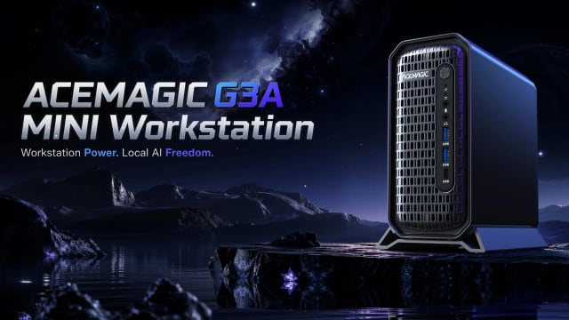 Acemagic G3A: mini PC de 3,5 litri cu Core i9, RTX profesional și până la 96 GB RAM