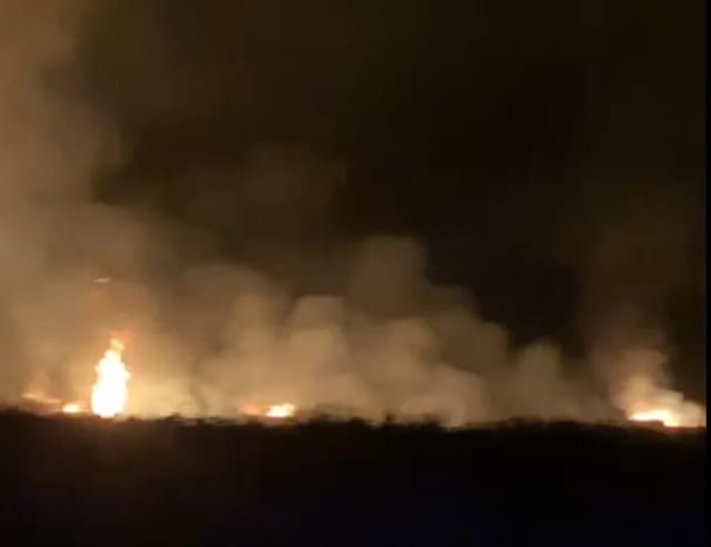 Incendiu de proporții în comuna Orbeni: peste 80 de hectare de vegetație au ars