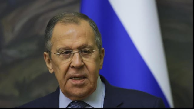 Serghei Lavrov acuzând UE despre observatori pentru alegeri