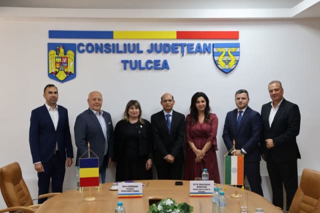 Ambasadorul Indiei în România vizitează Județul Tulcea pentru oportunități de afaceri