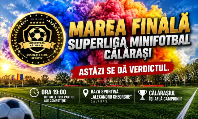 Călărașiul își află campionii în această seară, la finalul Superligii de Minifotbal