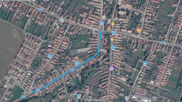 Trafic restricționat pe strada Morii din Hălchiu pentru lucrări de reabilitare