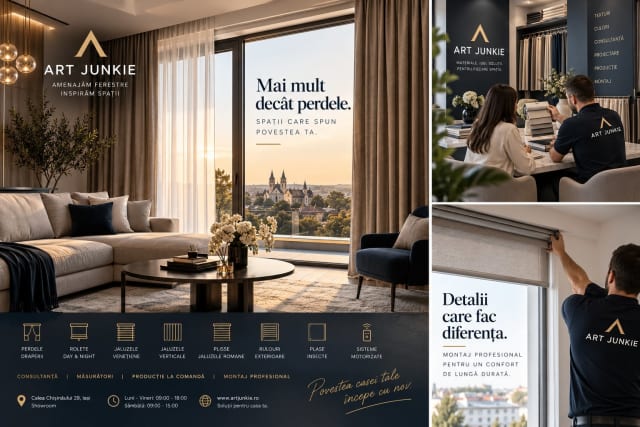 ART JUNKIE, 17 ani de soluții pentru ferestre - De la showroom la acasă