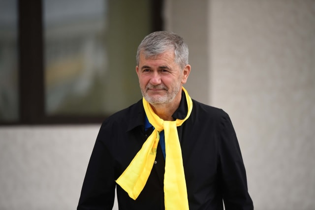 Valeriu Iftime la sediul DNA Iaşi în timpul audierilor
