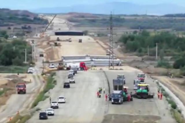 Lucrările la autostrada Sibiu-Făgăraș au depășit 50% pe lotul 2