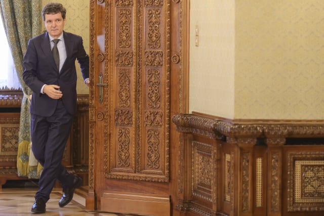 Nicușor Dan la Palatul Cotroceni în timpul consultărilor politice