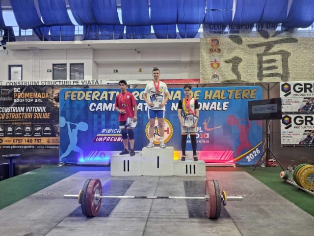 Haltere: Brașoveanul Daniel Lupeș devine triplu campion național U15 la Botoșani
