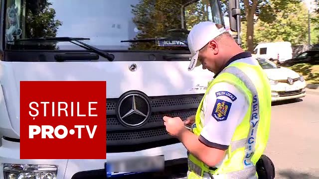 Camioane și basculante circulă fără autorizație în București, zeci de amenzi aplicate