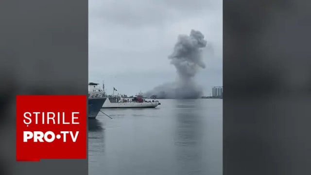 Drona explodată în Portul Constanța, posibil primul atac al Rusiei împotriva NATO