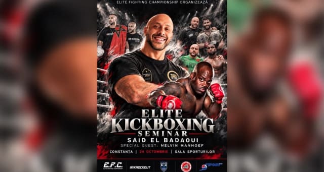 Said El Badaoui va susține seminar la Constanța cu Melvin Manhoef
