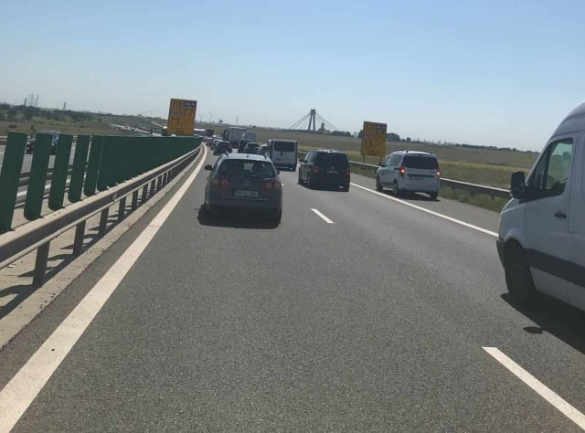Restricții de circulație pe Autostrada A2, în zona Podului Cernavodă