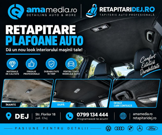 AMA Media Design din Dej: soluții de detailing auto pentru un aspect impecabil