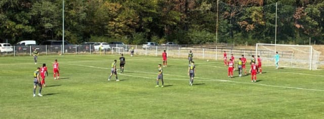 Meci de fotbal amical FC Argeș vs CSM Deva la Albota
