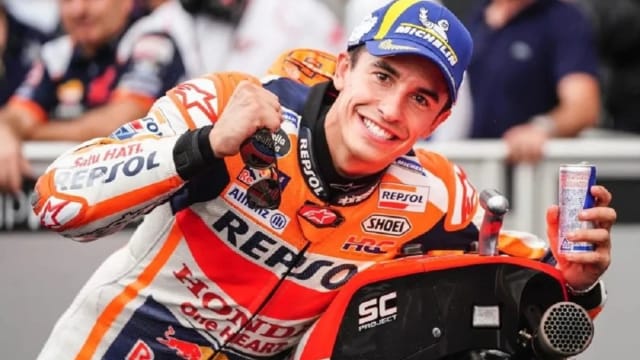 Marc Marquez câștigând cursa de sprint la Motegi