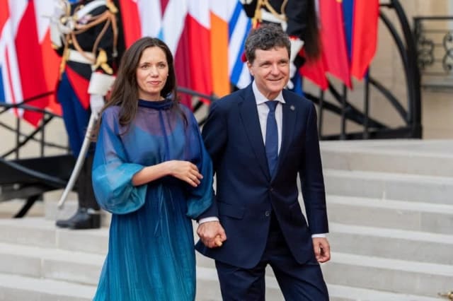 Traian Băsescu și Mirabela Grădinaru în discuție politică