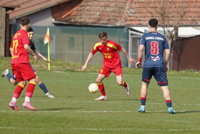 Fotbaliști SCM Zalău în acțiune