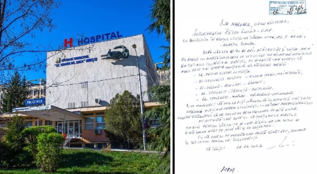 (FOTO) Scrisoare emoționantă de mulțumire pentru medicii Spitalului Municipal Onești