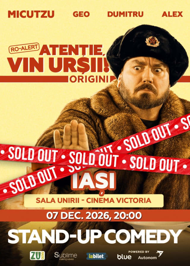 Turneul lui Micutzu „RO-ALERT – Atenție, vin urșii!” ajunge în decembrie la Iași, Suceava, Brașov și Ploiești